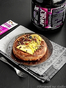 Czekoladowy omlet z jabłkiem - proteinowy