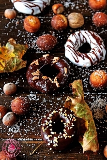 Jesienne donuty - Wypieki Beaty