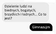 Narzekamy na to gimnazjum ale ja uważam, że to dobry okres w życiu człowieka, ciesze się ze poszłam do gimnazjum bo to naprawdę dużo mi dało,  nowi nauczyciele, znajomi, doświad...