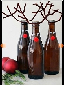 Butelki renifery ;)