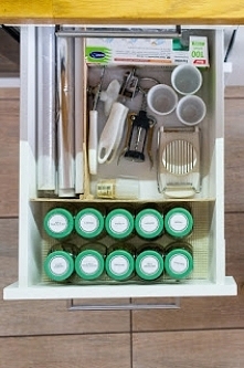 organizacja szuflady. Etykiety na przyprawy do pobrania