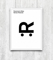 Rosemary's Baby -  plakat typograficzny