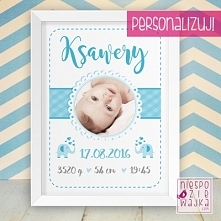 Obrazek Metryczka
Metryczka dla Chłopca to idealny prezent na przyjście na świat maluszka oraz urodziny już starszej pociechy :)
Ramka jest biała, a kolory wydruku pastelowe, co...