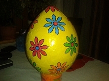 jajko z masy papierowej