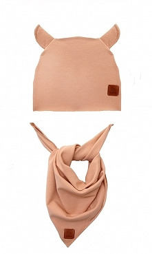 Zestaw czapka i chusta - mo...