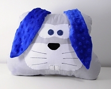 Króliczek z bawełny, uszy z polaru minky :)