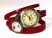 Zegarek skórzany Orientalne ptaki - 0462