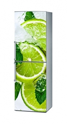 Mata magnetyczna na lodówkę - Limonka w lodzie 4208