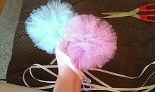 Własnoręcznie robione kule z tiulu :) Możliwość zamówienia w dowolnym kolorze i wielkości :)