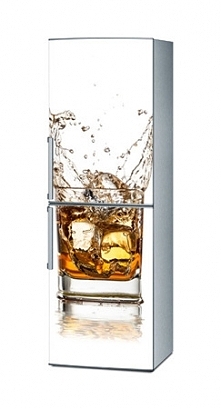 Mata magnetyczna na lodówkę - Whiskey na białym tle 4293