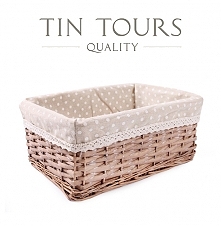 Szuflada wiklinowa z wyszyciem od koszyki.net.pl
