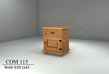 szafka nocna sosnowa