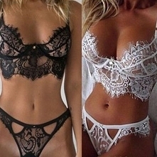 KORONKOWY ZESTAW BIELIZNY MAJTKI + STANIK 
24,99 zł