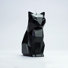 <3 Świeczka w kształcie kota, która wraz z wypalaniem pokazuje nam jego metalowy szkielet. Uroczy prezent dla każdej kociary i nie tylko.