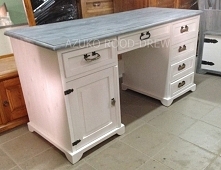 biurko sosnowe w kolorze bi...