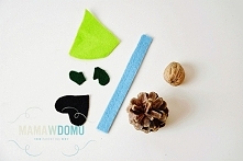 krasnale, skrzaty z szyszek więcej pomysłów na mamawdomu.pl
