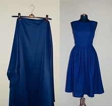 Uszyta przeze mnie sukienka midi z granatowego grubego materiału jest idealna na zimniejsze dni :) Zapraszam do polubienia strony Laylie na fb :)