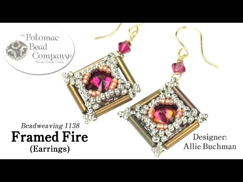 Framed Fire Earrings (Tutorial)