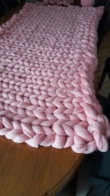 wyplatanie większego kocyka