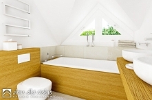 Projekt domu Agatka II styl, aranżacja wnętrz - łazienka.