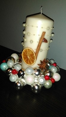 #BożeNarodzenie 
Stroik świąteczny ❤