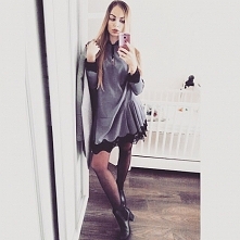 sukienka szara karina z kor...