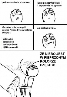 Uwielbiam pytania z serii co autor miał na myśli☺