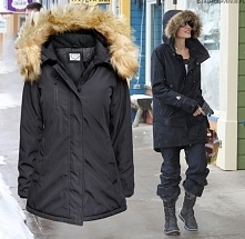 PROMOCJA Kurtka Damska Ocieplana Kaptur z Futerkiem Jenota Prosta Hit  Najnowszy Model na Zimę 2017 model #119 w sklepie FASHIONAVNUE.PL