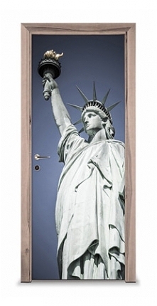 Naklejka na drzwi - Statua wolności 7252