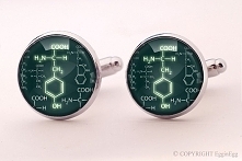 Wzór chemiczny - spinki do mankietów - 0750