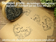 stemple ślubne, zaproszenia, cała oferta na stronie jotstudio.pl