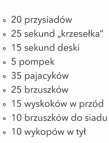 Pierwszy tydzień wyzwania d...