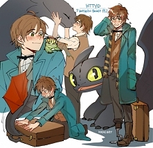 Czkawka jako Newt Scamander