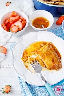 Crepes Suzette - pomarańczowe naleśniki - Wypieki Beaty