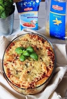 Zapiekanka makaronowa z mięsem mielonym