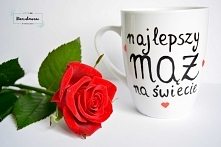Ręcznie malowany kubek dla najlepszego męża :)