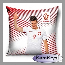 Nowa kolekcja poduszek z Robertem Lewandowskim - 40x40 cm - dla wiernych kibiców naszej reprezentacji piłkarskiej