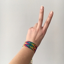Kolorowa bransoletka z muli...