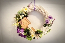 Prześliczny wianek na drzwi...