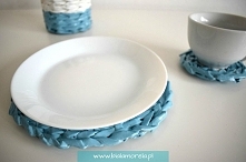 Niebiesko-biały zestaw z pa...