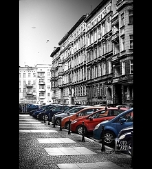 Miejski krajobraz - ulica Wrocławia