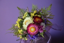 Bukiet(wrzos,paproć,zatrwian wrębny,kocanki ogrodowe)-MM