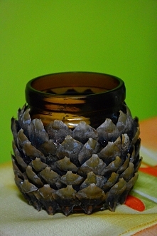 słoik plus rozdrobniona szyszka-MM