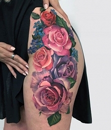 colorful roses women hip ta...