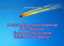 deszcz meteorytów