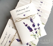 lawenda i zaproszenie