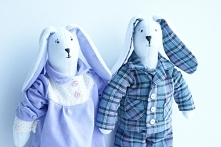 Zajączki w słodkich piżamkach