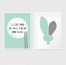 Zestaw dwóch autorskich plakatów A3