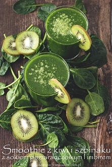 Smoothie z kiwi i szpinaku