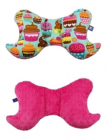 Poduszka motylek, wzór MUFFINY